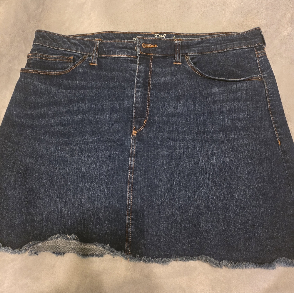 Denim Mini Skirt 16